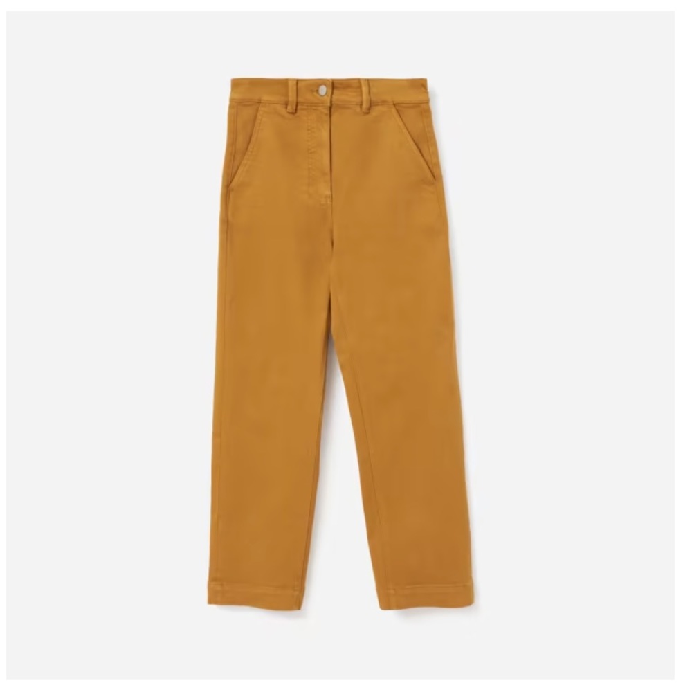 NWT Everlane Straight Leg Crop in Golden Brown